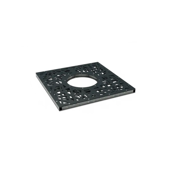 Grille carrée en acier revêtu 1200 x 1200 x 10 mm