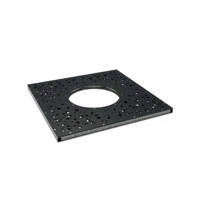 Grille d'arbre carrée en acier revêtu 1490 x 1490 x 10 mm