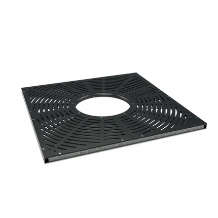 Square Coated Steel Tree Grate 1800 x 1800 x 10 mm
