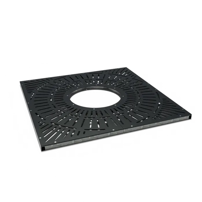 Grille carrée en acier revêtu 1800 x 1800 x 10 mm