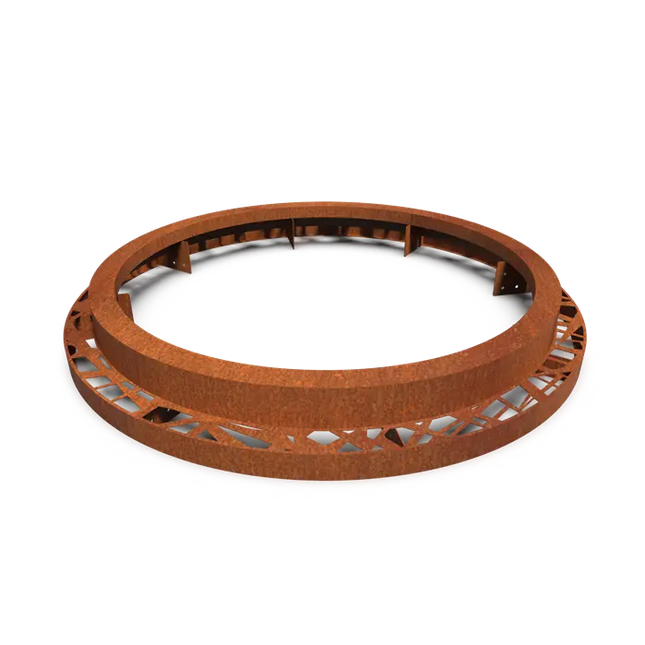 Cortenstaal Boomspiegel Rond 1800 x 250 mm