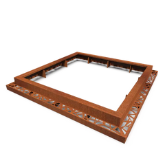 Collection image for: Quadratischer Baumring aus Cortenstahl