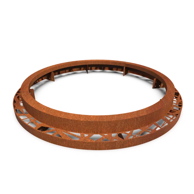 Cortenstaal Boomspiegel Rond 1950 x 250 mm