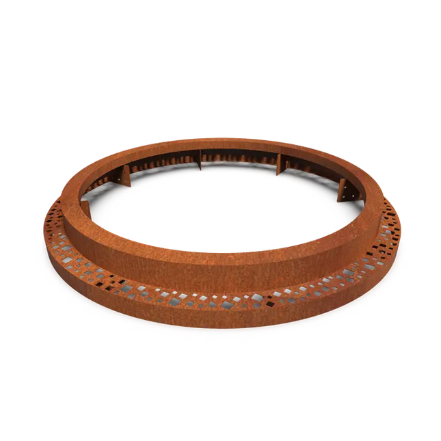 Cortenstaal Boomspiegel Rond 1800 x 250 mm
