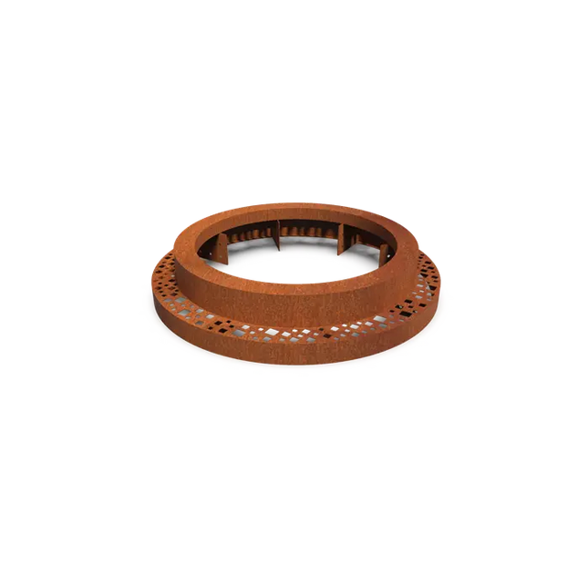 Cortenstaal Boomspiegel Rond 980 x 250 mm