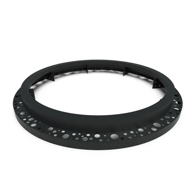 Træspejl aluminium rundt 1950 mm