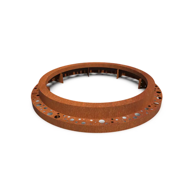 Cortenstaal Boomspiegel Rond 1490 x 250 mm