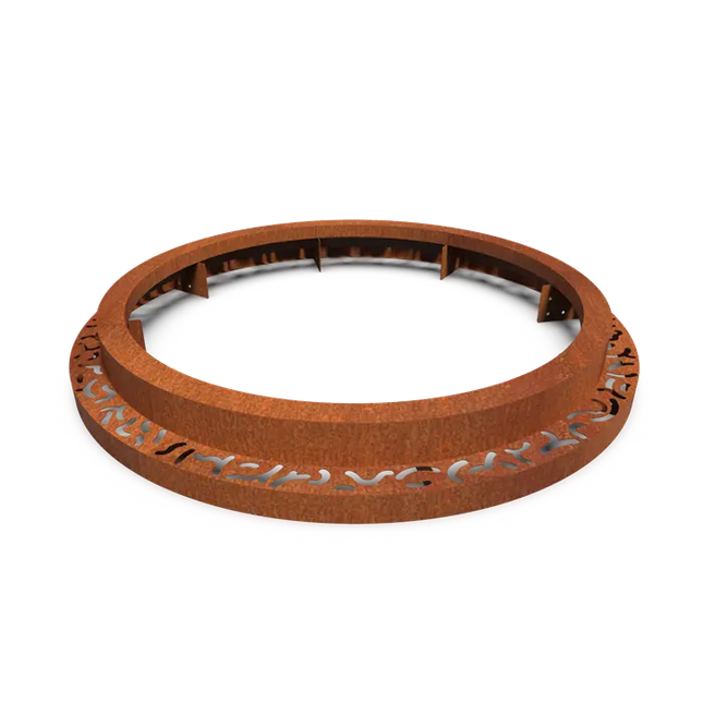 Cortenstaal Boomspiegel Rond 1800 x 250 mm