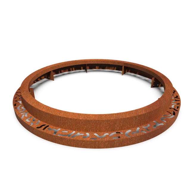 Cortenstaal Boomspiegel Rond 1950 x 250 mm