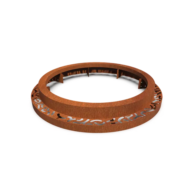 Cortenstaal Boomspiegel Rond 1490 x 250 mm