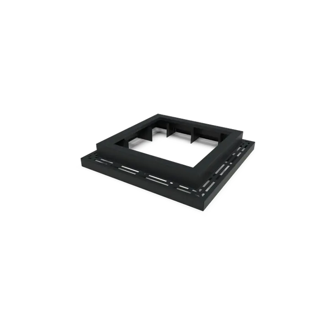 Træspejl Aluminium Firkantet 980 mm