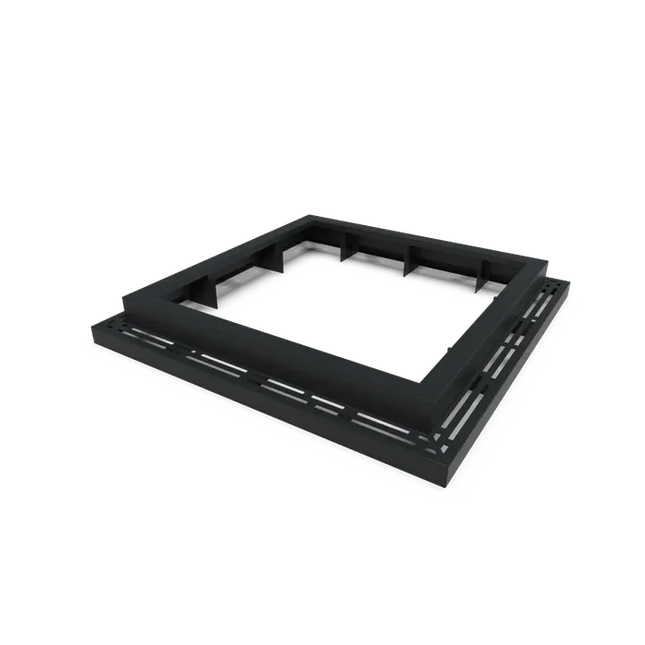 Træspejl Aluminium Firkantet 1490 mm