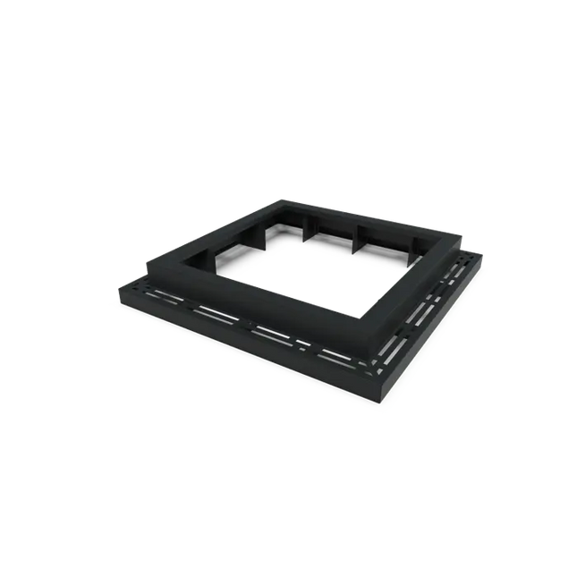 Træspejl Aluminium Firkantet 1200 mm
