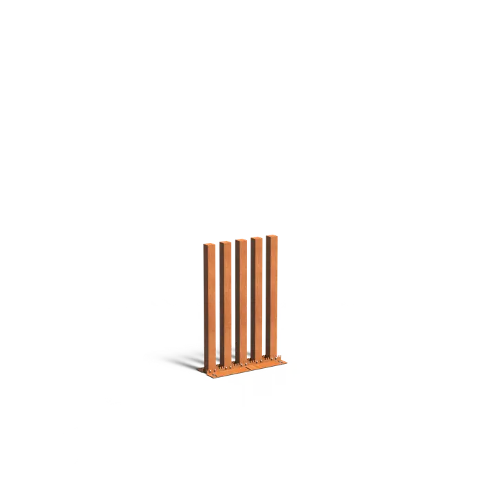 Cortenstaal Palenwand 150 cm | Tuinpaal | Palen