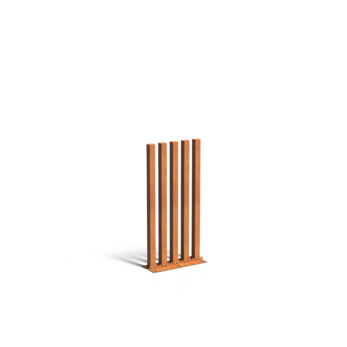 Cortenstaal Palenwand 200 cm | Tuinpaal | Palen