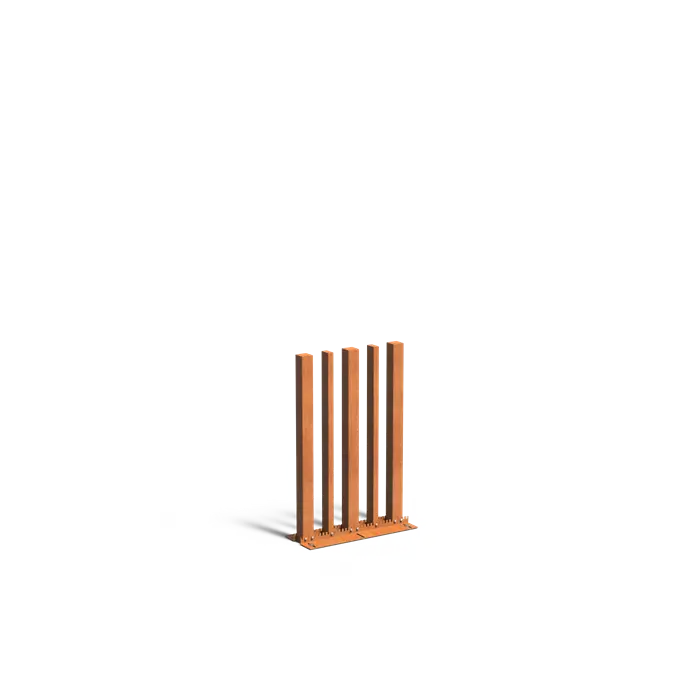 Cortenstaal Palenwand 150 cm | Tuinpaal | Palen