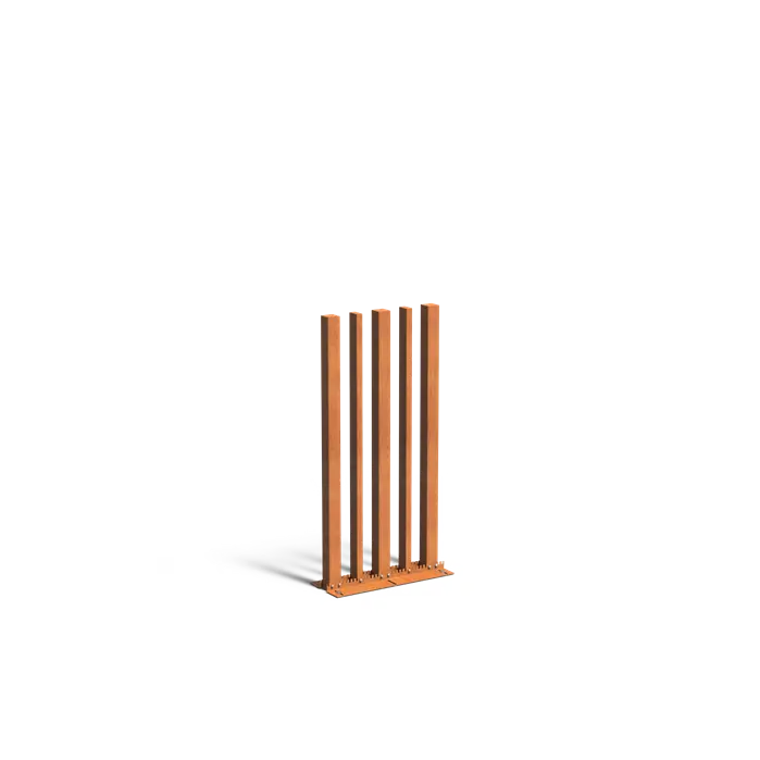 Cortenstaal Palenwand 200 cm | Tuinpaal | Palen