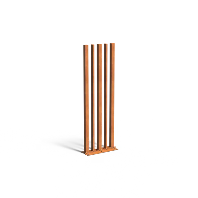 Cortenstaal Palenwand 300 cm - Vari | Tuinpaal | Palen