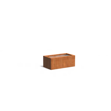 Bassin en acier Corten 150 x 80 x 60 cm
