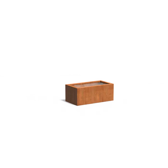 Laghetto in acciaio Corten 150 x 80 x 60 cm