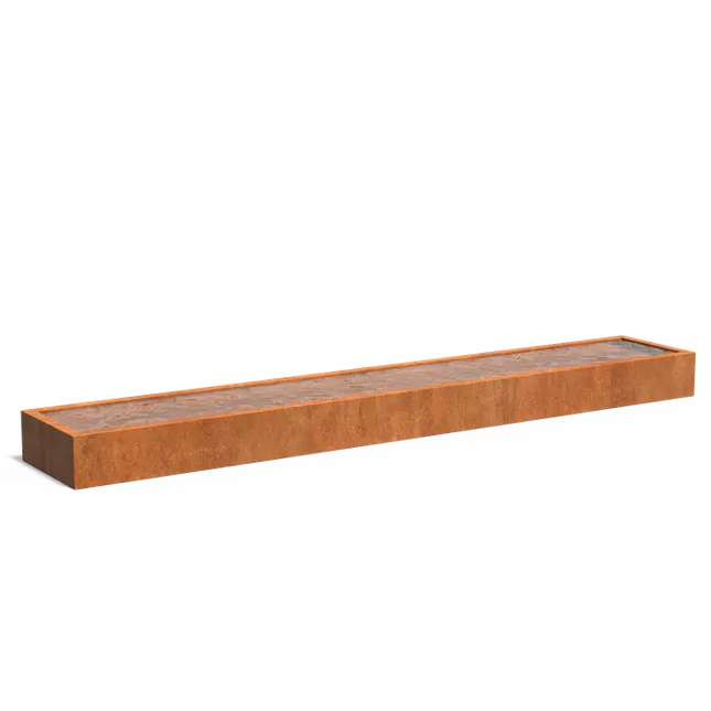 Corten ståldam 600 x 100 x 40 cm dambassin