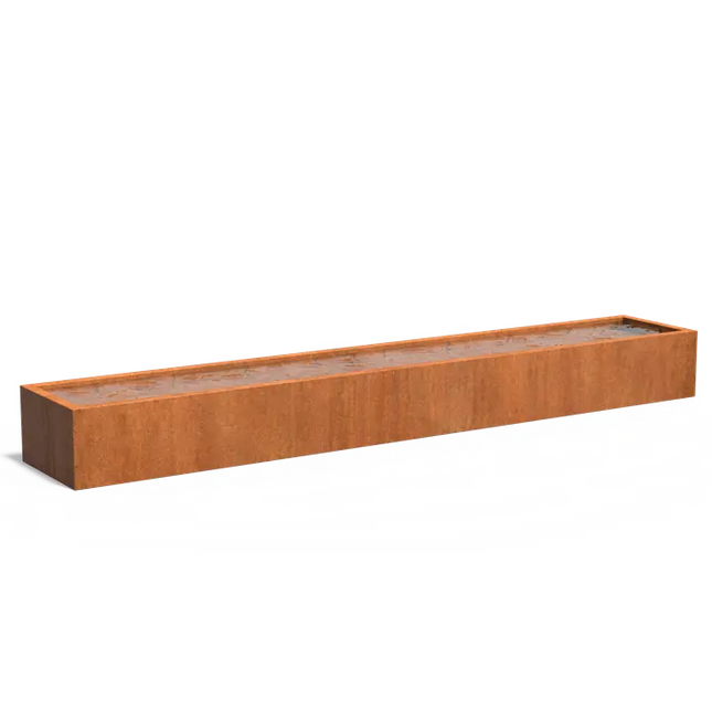 Corten ståldam 600 x 100 x 60 cm dambassin