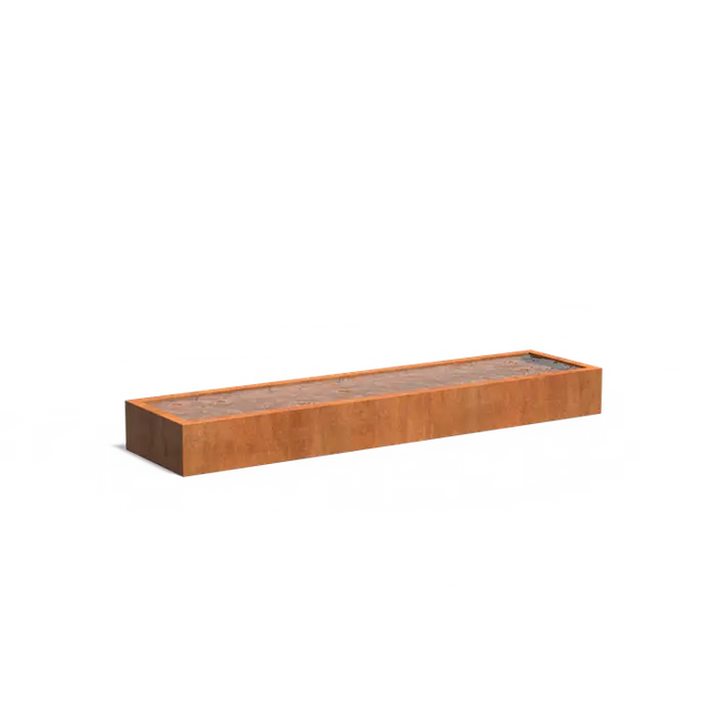 Corten ståldam 400 x 100 x 40 cm dambassin