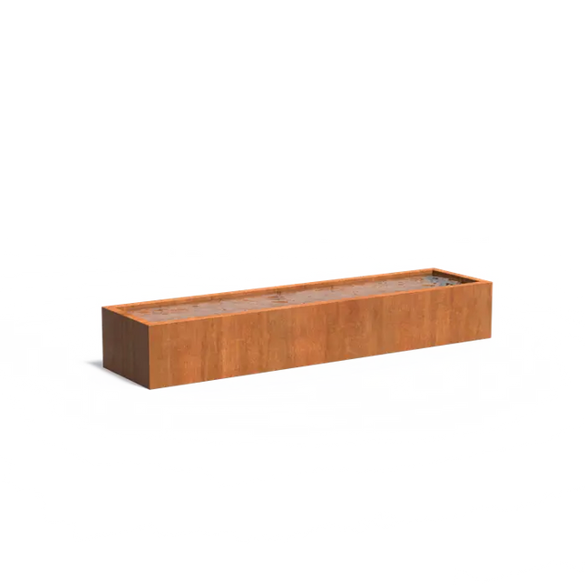 Corten ståldam 400 x 100 x 60 cm dambassin