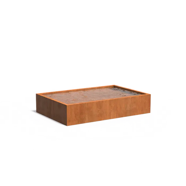 Corten ståldam 300 x 200 x 60 cm dambassin