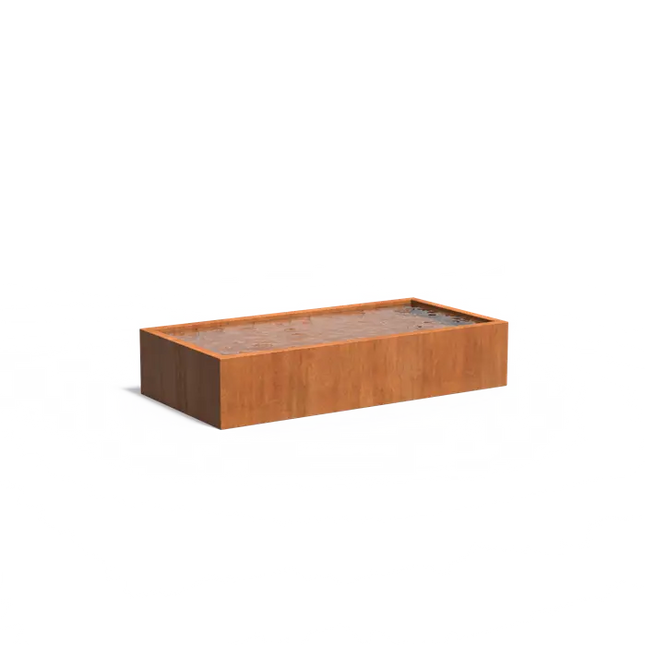 Corten ståldam 300 x 150 x 60 cm dambassin