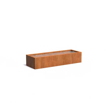 Bassin en acier Corten 300 x 100 x 60 cm