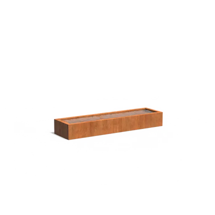 Bassin en acier Corten 300 x 80 x 40 cm