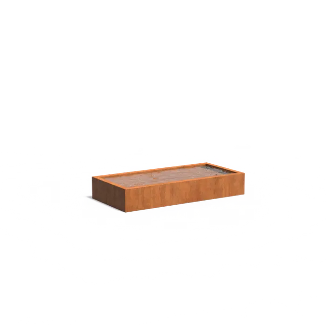 Corten ståldam 250 x 120 x 40 cm dambassin