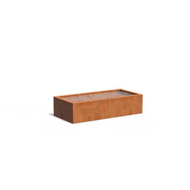 Corten ståldam 250 x 120 x 60 cm dambassin