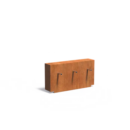 Corten Steel Pond Wall 120 x 25 x 60 cm Waterfall
