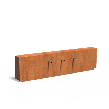 Vijvermuur Cortenstaal 250 x 25 x 60 cm Waterval