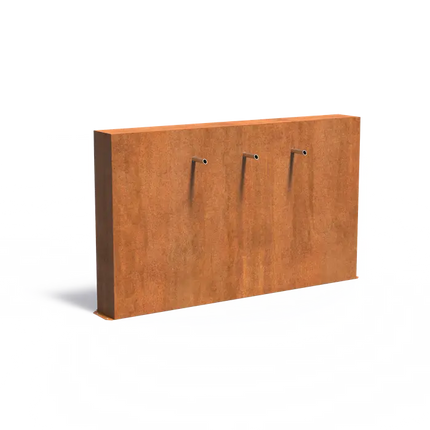 Cortenstaal Waterval 200 x 25 x 120 cm - Vijvermuur
