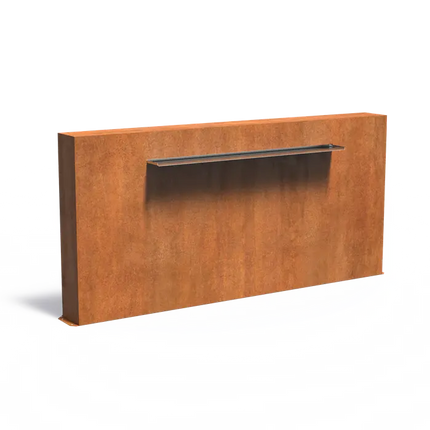 Cortenstaal Waterval 250 x 25 x 120 cm - Vijvermuur