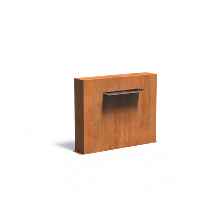 Corten Steel Waterfall 120 x 25 x 100 cm - Pond Wall