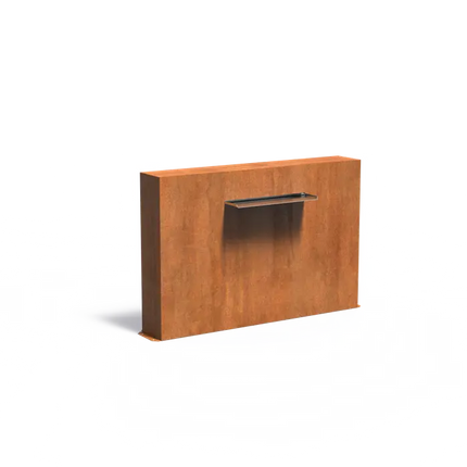 Corten Steel Waterfall 150 x 25 x 100 cm - Pond Wall