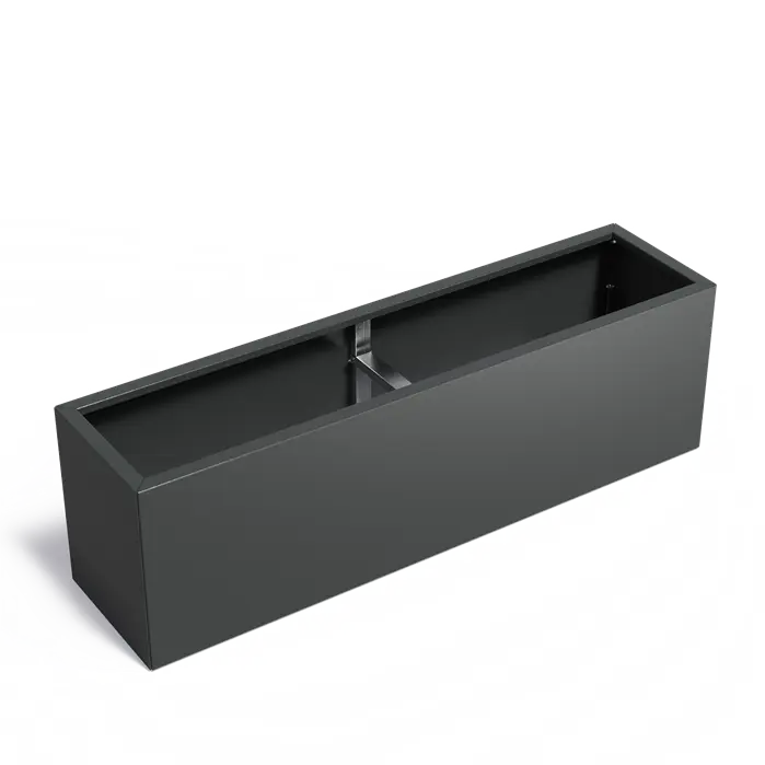 Stalen Plantenbak 200 x 50 x 60 cm - Gecoat