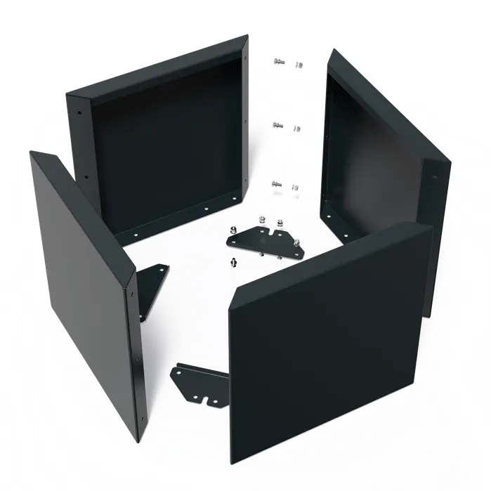 Stalen Plantenbak 70 x 70 x 70 cm - Gecoat
