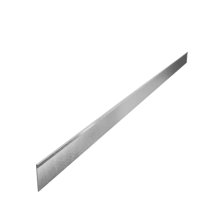 Stalen Borderrand - 2300x2x100 mm - Geplette Bovenrand