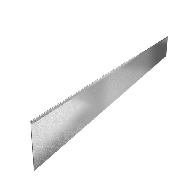 Stahlrandleiste – 2300 x 2 x 200 mm – Abgeflachte Oberkante – 5x