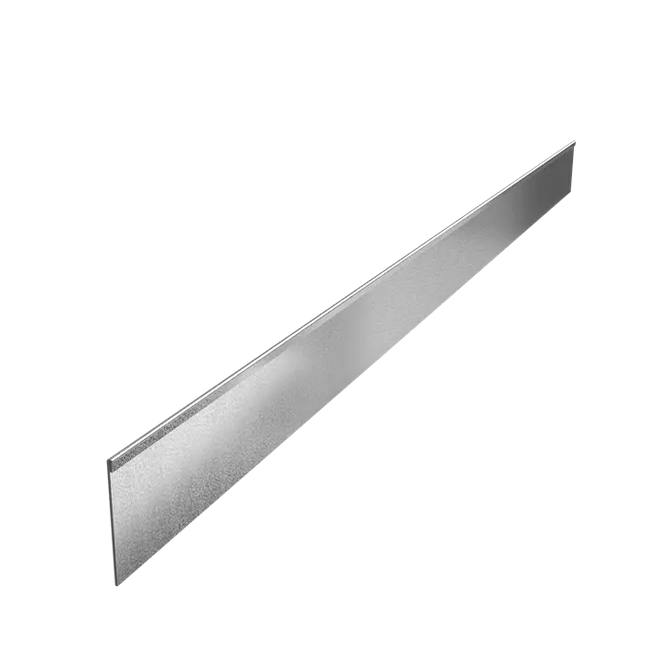 Stahlrandleiste – 2300 x 3 x 150 mm – Abgeflachte Oberkante – 5x