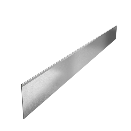 Krawędź stalowa - 2300x3x200 mm - Spłaszczona krawędź górna
