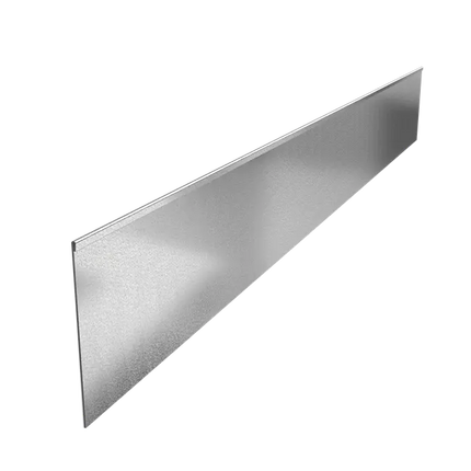 Stalen Borderrand - 2300x3x290 mm - Geplette Bovenrand