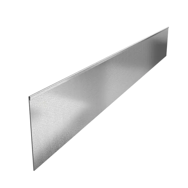 Stahlrandleiste – 2300 x 3 x 290 mm – Abgeflachte Oberkante – 5x