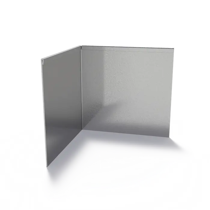Stalen Borderrand Hoek met geplette bovenrand 300 x 2 x 290 mm - Buitenbocht