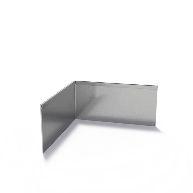 Angolo smussato in acciaio con bordo superiore appiattito 300 x 3 x 150 mm - Curva esterna